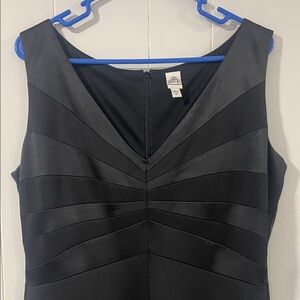 Signature by Sangria Black Midi Dress